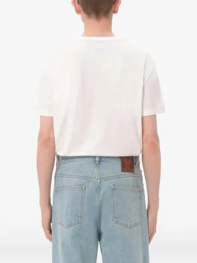 Valentino Cotton T-shirt With Vg Patch In White