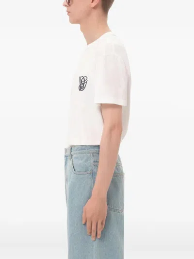 Valentino Cotton T-shirt With Vg Patch In White