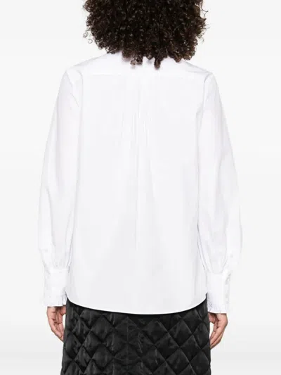 Valentino Garavani High-neck Shirt With Ruffles In White