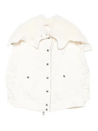 Ermanno Scervino Voluminous Parka With Oversized Collar In Gray