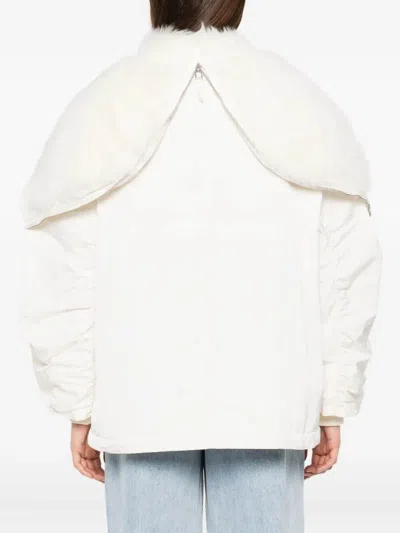 Ermanno Scervino Voluminous Parka With Oversized Collar In Gray