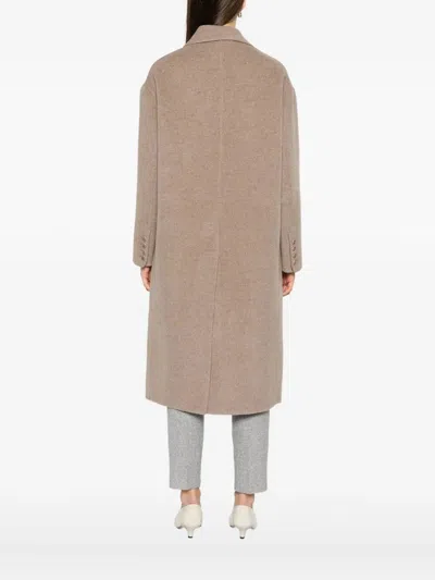 Ermanno Scervino Efezia Coat With Button Closure And Flap Pockets In Gray