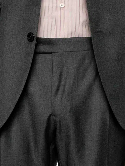 Luigi Bianchi Mantova Wool Two-button Suit In Black