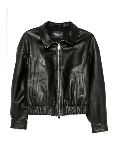 Dondup Contemporary Tailored Jacket With Minimalist Silhouette In Black