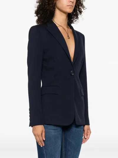 Pinko Single-button Blazer In Blue