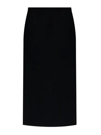 Givenchy Tailored High-waisted Midi Skirt With Back Pleats In Black