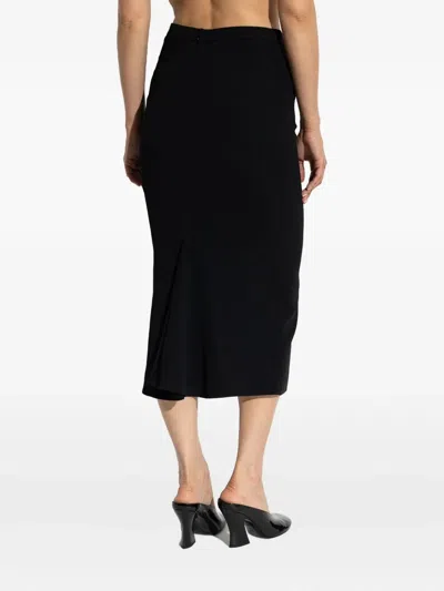 Givenchy Tailored High-waisted Midi Skirt With Back Pleats In Black