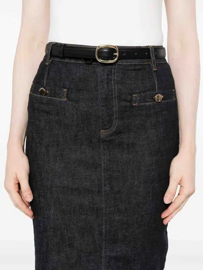 Self-portrait Self Portrait Denim Skirt In Blue