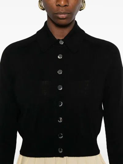 Sportmax Perseus Black Cardigan In Black