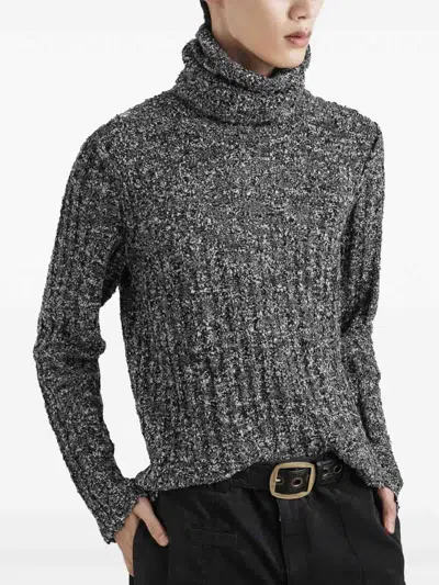 Dolce & Gabbana Turtleneck Pullover In Gray