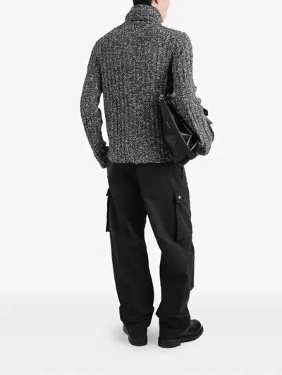 Dolce & Gabbana Turtleneck Pullover In Gray