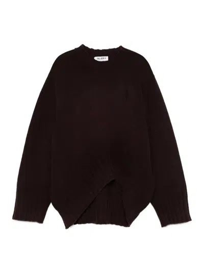 Attico Wool And Cashmere Sweater In Brown