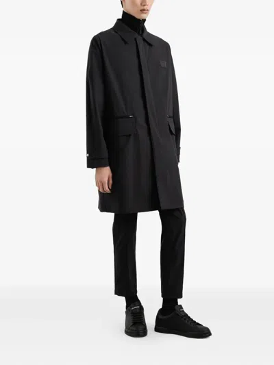 Dolce & Gabbana Straight Leg Trousers Crease Detailing Pockets In Gray