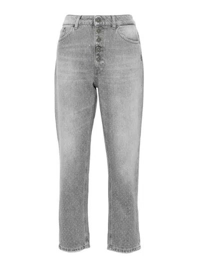 Dondup `koons Gioie` 5-pocket Pants In Gray