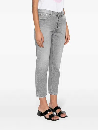 Dondup `koons Gioie` 5-pocket Pants In Gray