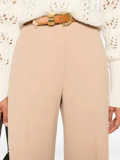 Ermanno Scervino Casual Pants With Belt Loops In Neutral