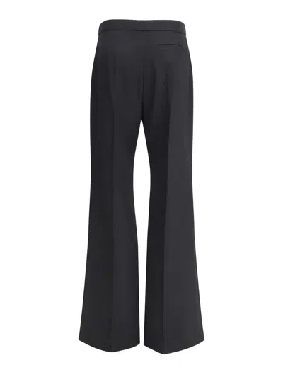 Givenchy Wool Grain De Poudre Bootcut Trousers In Black