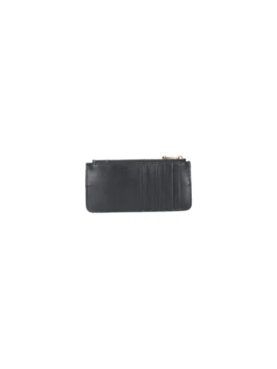 Ferragamo Vara Bow Card Holder In Black