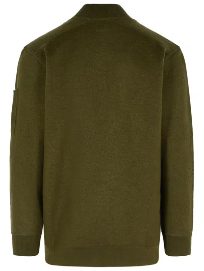 C.p. Company C.p.company Men Wool And Cotton Sweater In Green