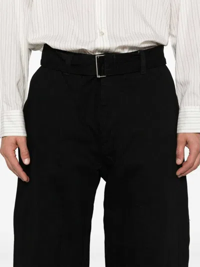 Studio Nicholson Cotton Pants In Black