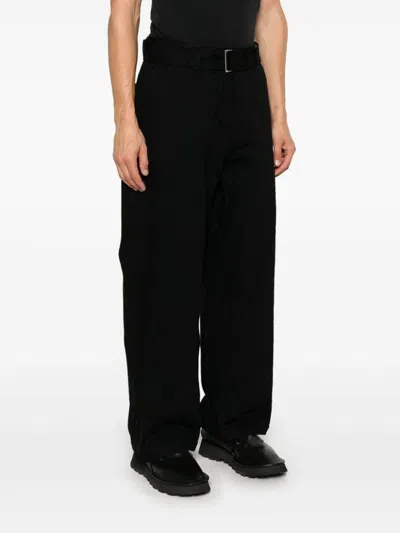 Studio Nicholson Cotton Pants In Black