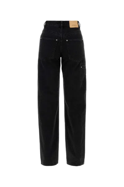 Isabel Marant Women Black Denim Stely Jeans In Black