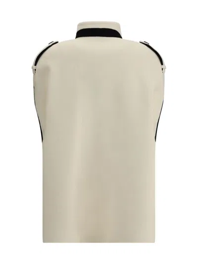 Aftercoat Zipped Cape In White