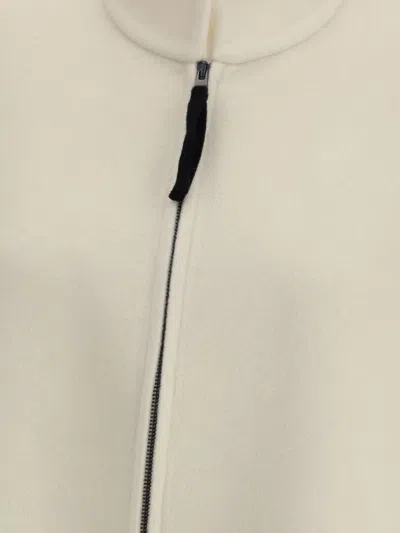 Aftercoat Zipped Cape In White