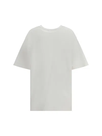 Dolce & Gabbana Women White Crew Neck T-shirt With Maxi Print On The Front In Cotton Woman In White