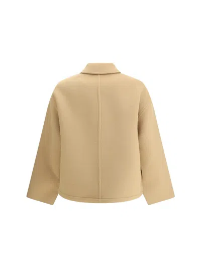 Gucci Zipped Wool Caban In Neutral