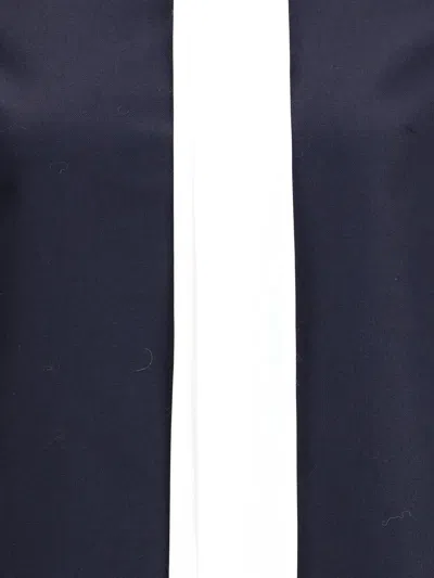 Thom Browne High Wool Suiting Shift Dress In Blue