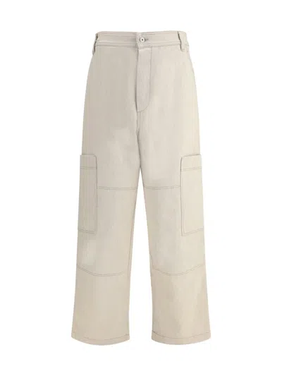 Jacquemus Cargo Trousers With Pockets And Loops In White
