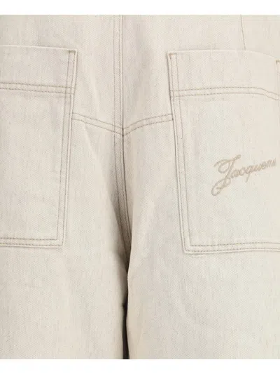 Jacquemus Cargo Trousers With Pockets And Loops In White