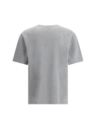 Maison Kitsuné Fox Head Comfort T-shirt In Gray
