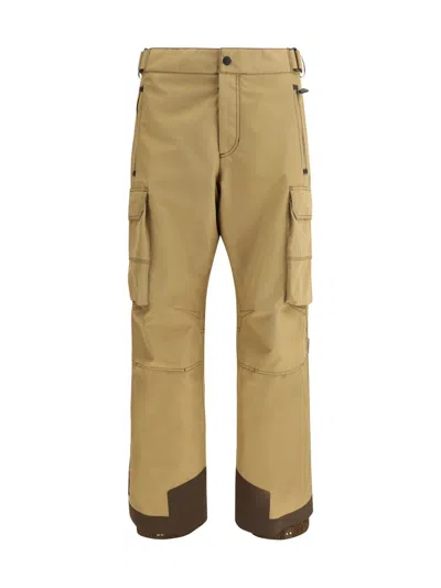 Moncler Cargo-pocket Ski Trousers In Brown