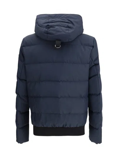 Moose Knuckles Cloud Detachable-hood Shell-down Jacket Navy In Blue