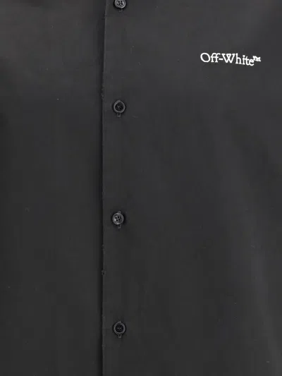 Off-white Short-sleeved Shirt In Black