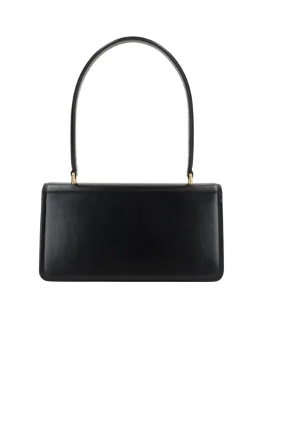 Valentino Vain Bag With Handle In Leather In Black