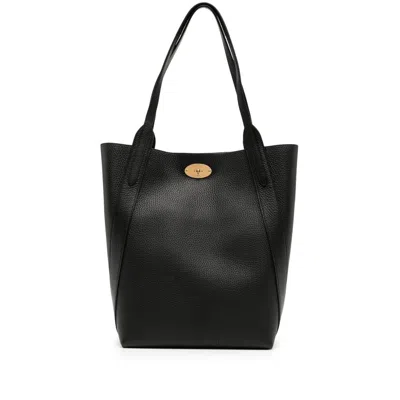 Mulberry Leather Tote Bags In Black