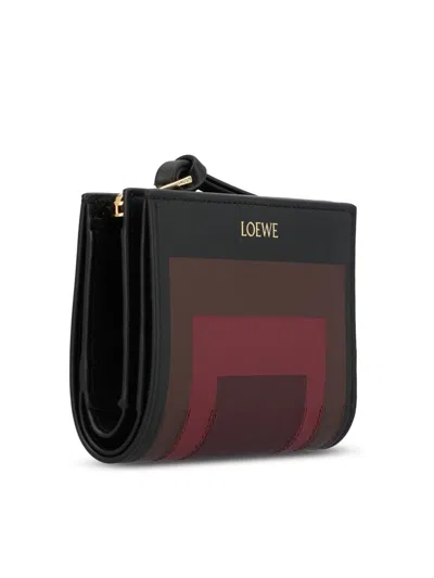 Loewe Compact Wallet With Coin-pocket In Black