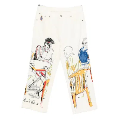 Kidsuper Graphic-print Jeans In White