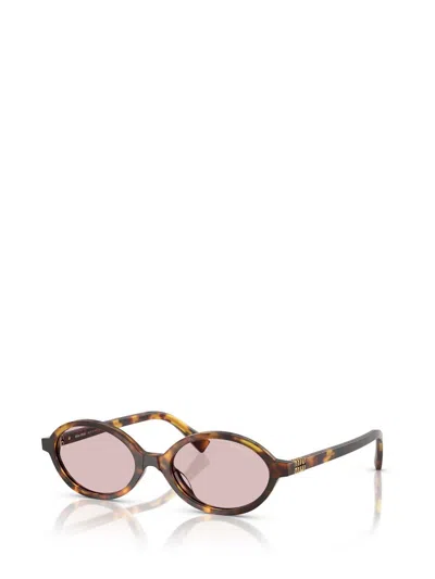 Miu Miu Woman Sunglass Mu 04zs In Brown