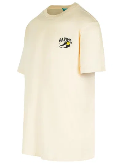 Barrow Cream Cotton T-shirt In Brown