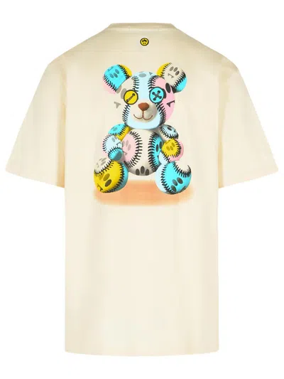 Barrow Cream Cotton T-shirt In Brown