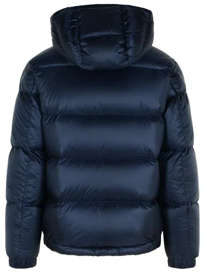 Moncler 'rivau' Blue Polyamide Down Jacket In Blue