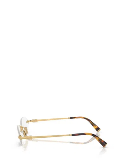 Miu Miu Eyewear Sunglasses In Gold