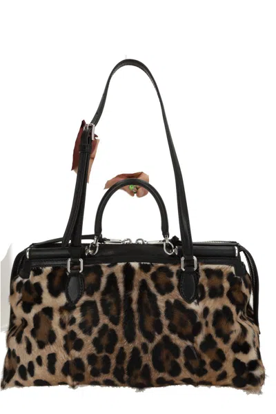 Dolce & Gabbana Dolce&gabbana Women Vittoria Leo Print Handbag In Animal Print