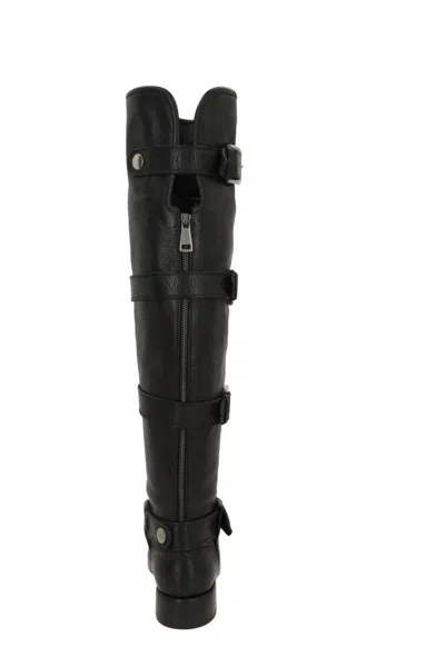Dolce & Gabbana Stylish Ankle Boots Featuring Buckle Detail In Black