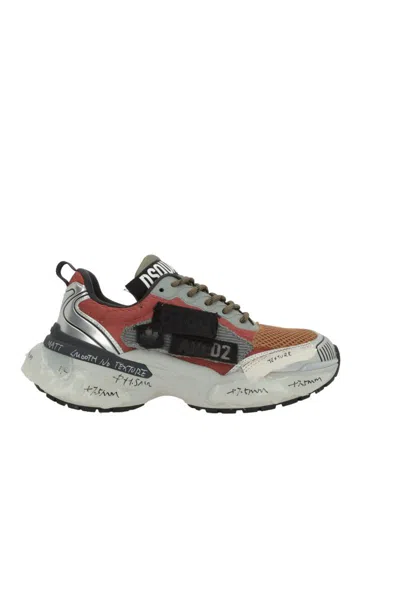 Dsquared2 Faster Lace-up Low Top Sneakers In Multi