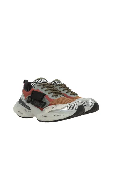 Dsquared2 Faster Lace-up Low Top Sneakers In Multi